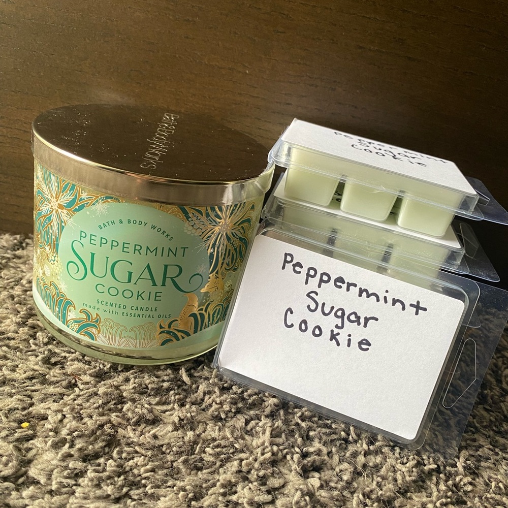 3/$13Peppermint sugar cookie wax melts